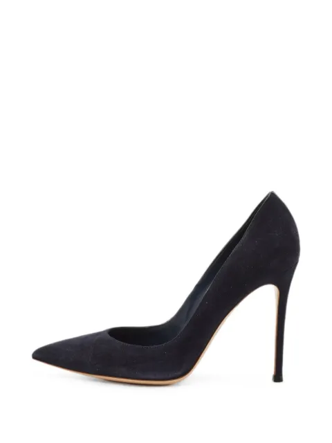 Gianvito Rossi Portofino suede heeled pumps Blue 1290484