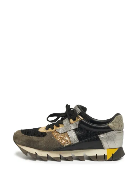 Dolce & Gabbana Pre-Owned panelled low-top sneakers Black 1278431
