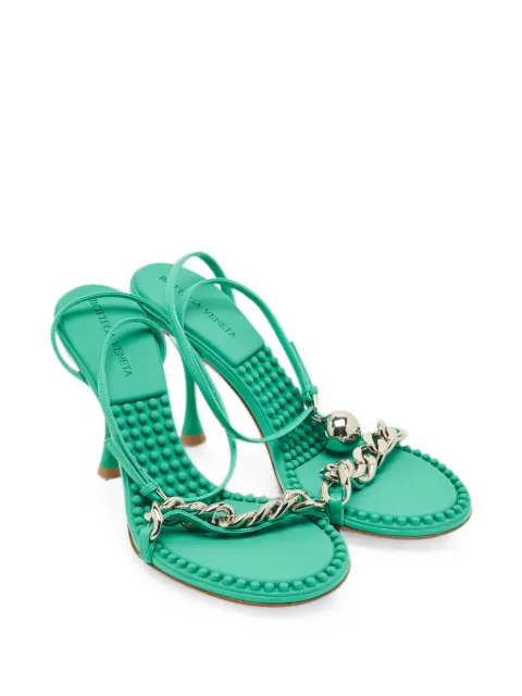 Bottega Veneta Pre-Owned Dot chain-link sandals Green 1261479