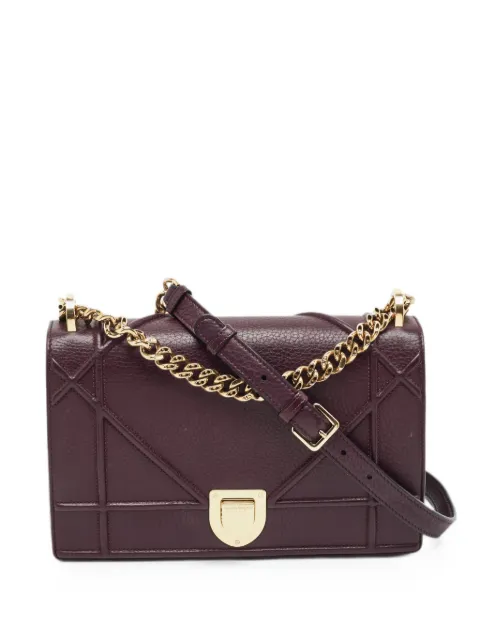 Christian Dior Pre-Owned 2017 medium Diorama geometric shoulder bag Brown 1350078