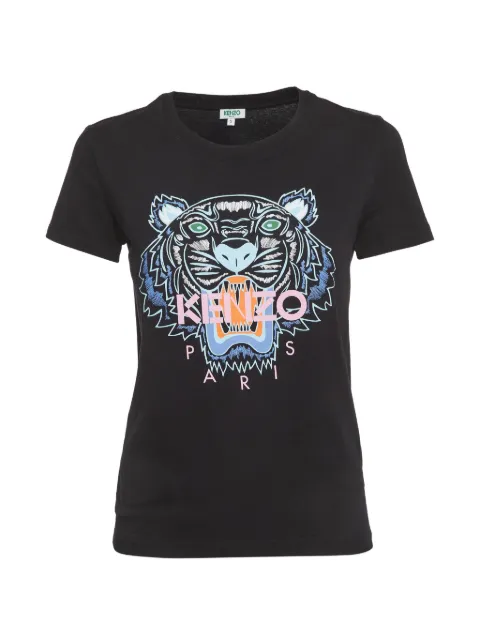 Kenzo Pre-Owned Tiger-logo T-shirt Black 1294012