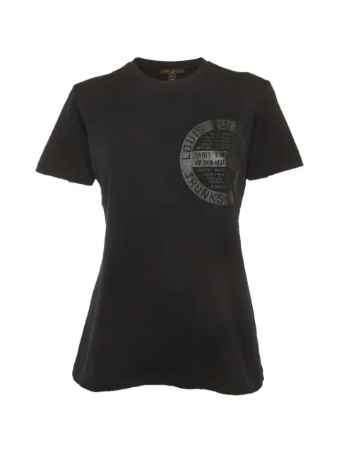 Louis Vuitton Pre-Owned logo-print T-shirt Black 1356010