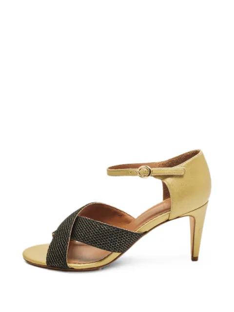 Missoni Pre-Owned cross-over ankle-strap sandals Gold 1320735