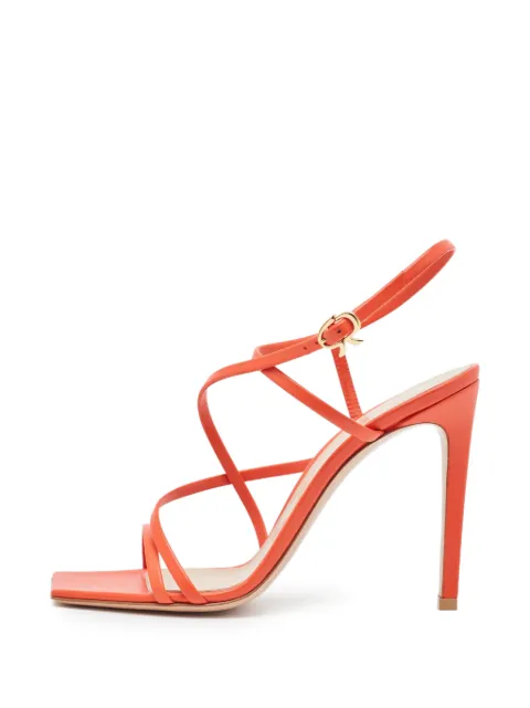 Gianvito Rossi Manilla square-toe sandals Orange 1330105