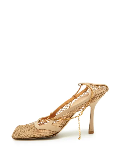 Bottega Veneta Pre-Owned Stretch mesh pumps Neutrals 1353856
