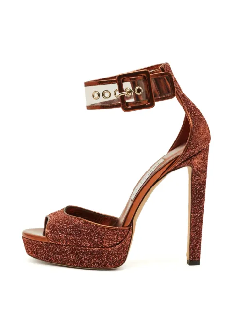 Jimmy Choo Pre-Owned Moscow platform sandals Brown 1300792
