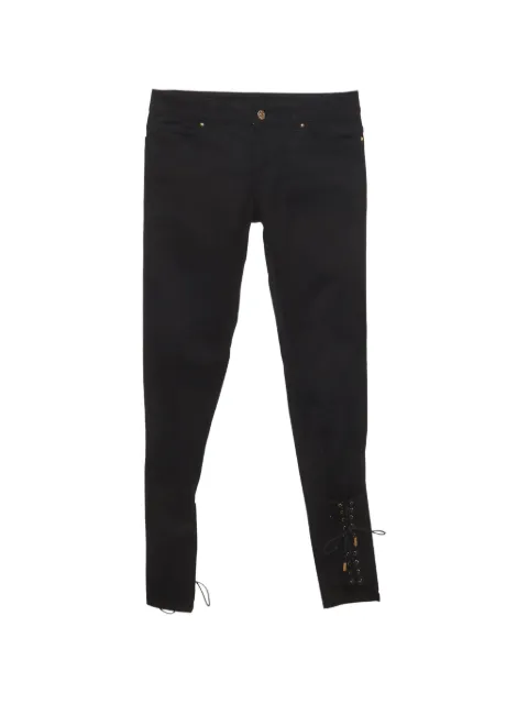 Gucci Pre-Owned lace-detail jeans Black 1333724
