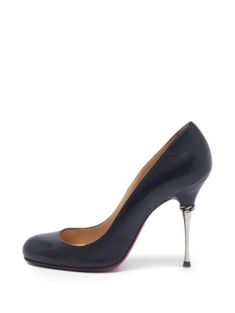 Christian Louboutin Pre-Owned chain-link heel pumps Black 1344001