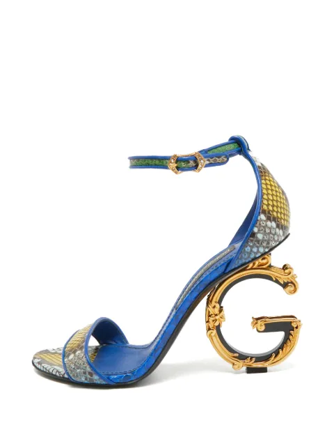 Dolce & Gabbana Pre-Owned Keira ankle-strap heeled sandals Blue 1305330