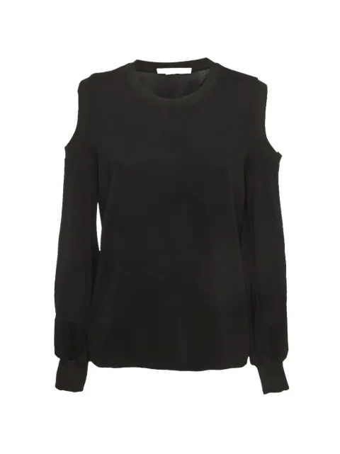 Givenchy Pre-Owned Givenchy Black Jersey Cold Shoulder Top L Black 1294247