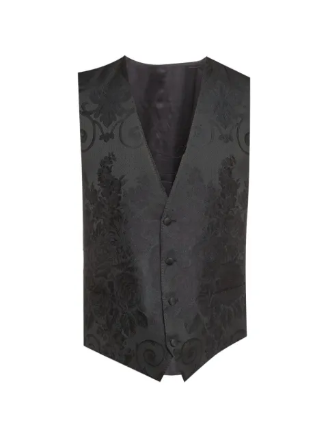 Dolce & Gabbana Pre-Owned jacquard-patterned vest Black 1303431