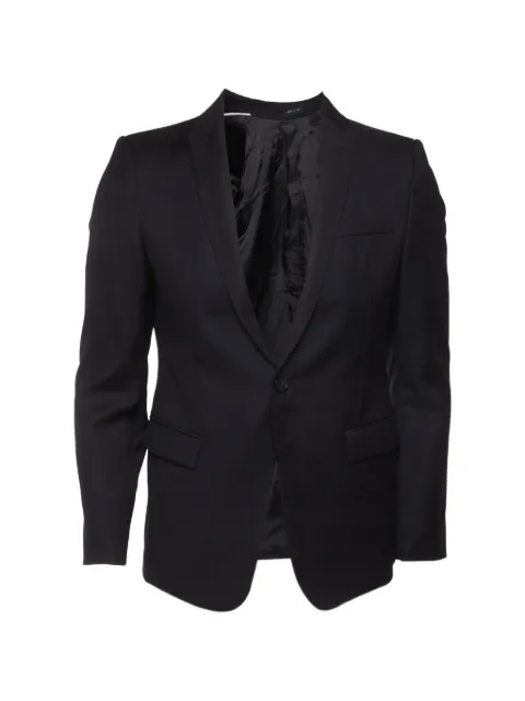 Emporio Armani Pre-Owned single-breasted wool blazer Black 1340542