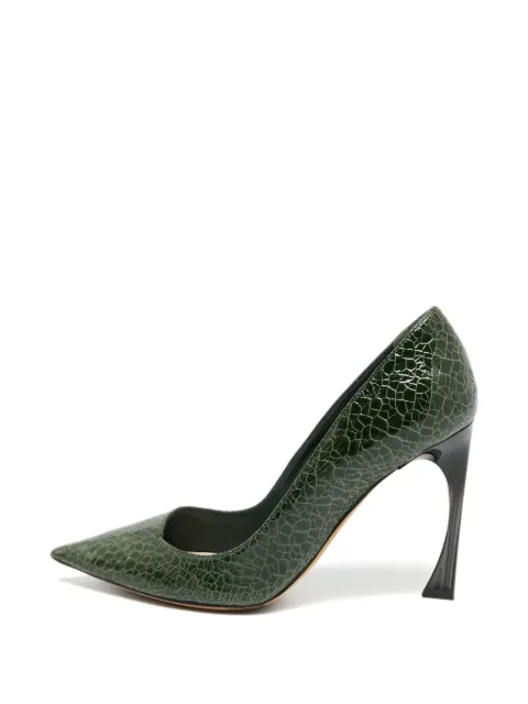 Christian Dior Pre-Owned Cherie pointed-toe heeled pumps Green 1304275