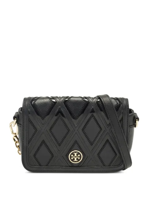 Tory Burch Robinson patchwork crossbody bag Black 1310529