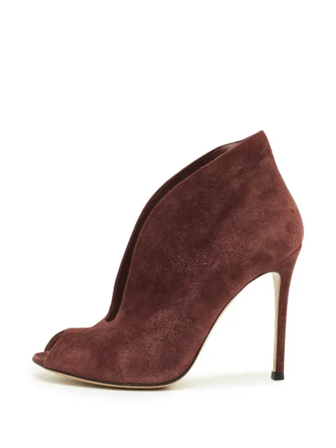 Gianvito Rossi Vamp peep-toe ankle boots Brown 1289363