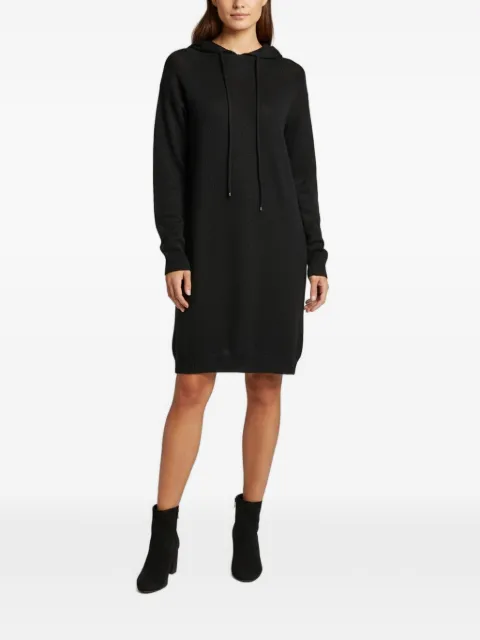 Elisabetta Franchi lurex hooded mini dress Black 1352657