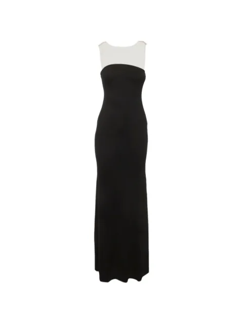 CHATS BY C.DAM crepe maxi dress Black 1330803
