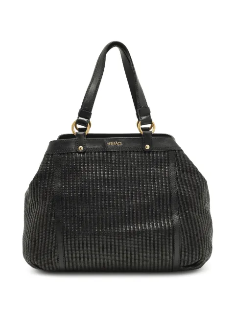 Versace Pre-Owned double-handle tote bag Black 1279710