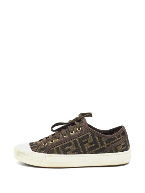 Fendi Pre-Owned FF-motif Domino sneakers Brown 1348210