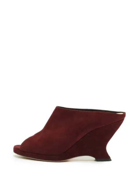 Christian Dior Pre-Owned open-toe wedge sandals Red 1291056