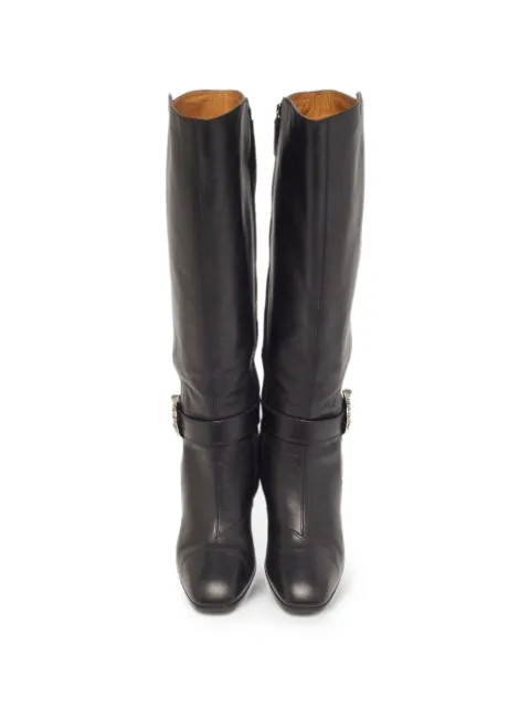 Gucci Pre-Owned Elizabeth Dionysus buckle boots Black 1290171