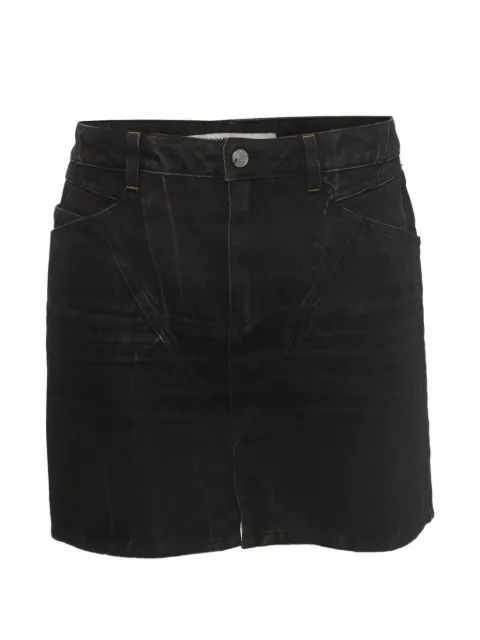 Givenchy Pre-Owned marble-washed mini skirt Black 1342414