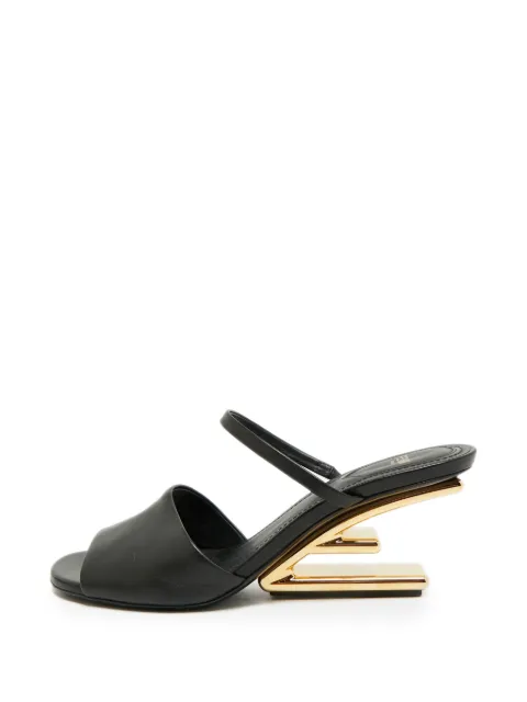 Fendi Pre-Owned Fendi First wedge sandals Black 1327283