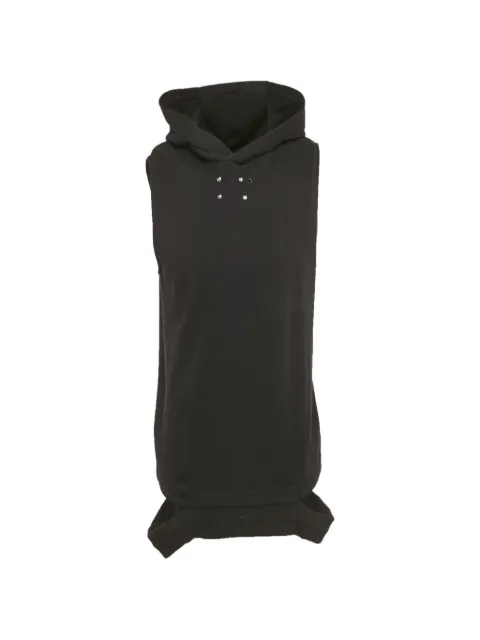Givenchy Pre-Owned cut-out-detail sleeveless hoodie Black 1275042