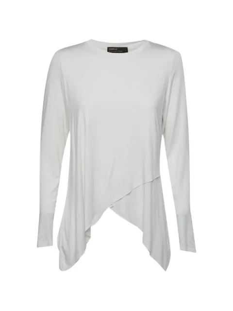 A BATHING APE® asymmetric long-sleeve T-shirt White 1344044