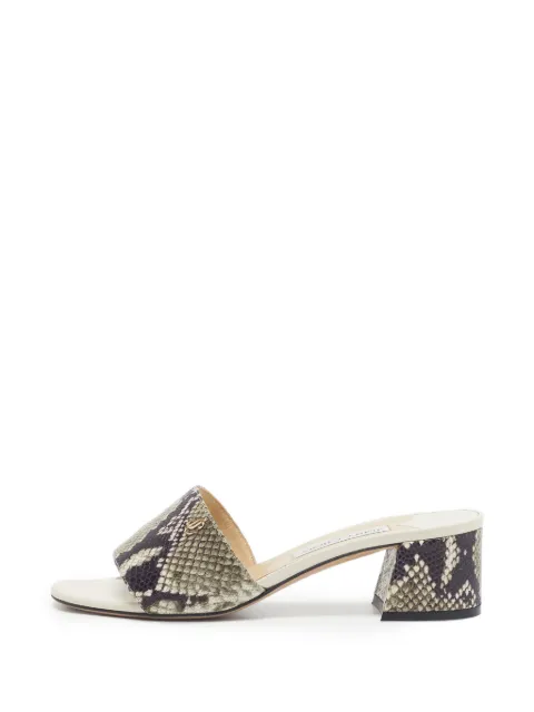 Jimmy Choo Pre-Owned Nanda slide sandals Green 1329895