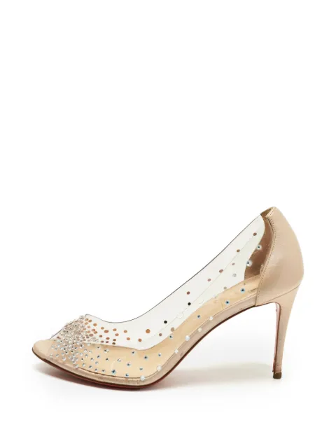 Christian Louboutin Pre-Owned crystal-embellished pumps Neutrals 1335016