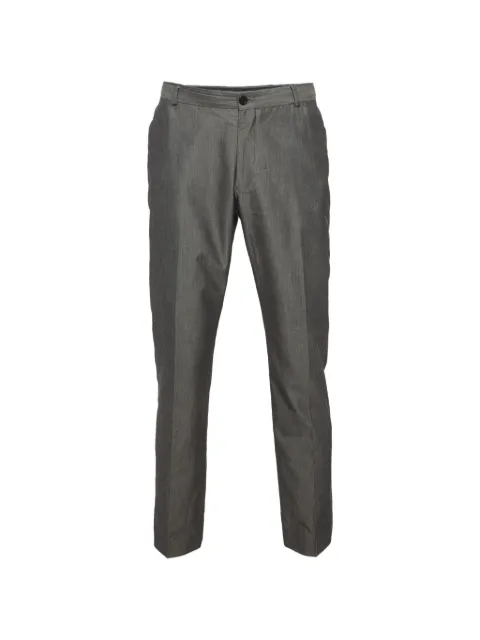 Emporio Armani Pre-Owned gabardine trousers Grey 1296696