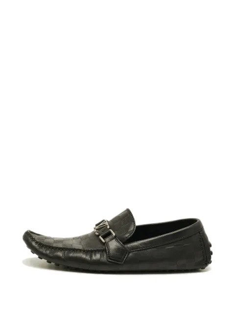 Louis Vuitton Pre-Owned Hockenheim Damier loafers Black 1300703