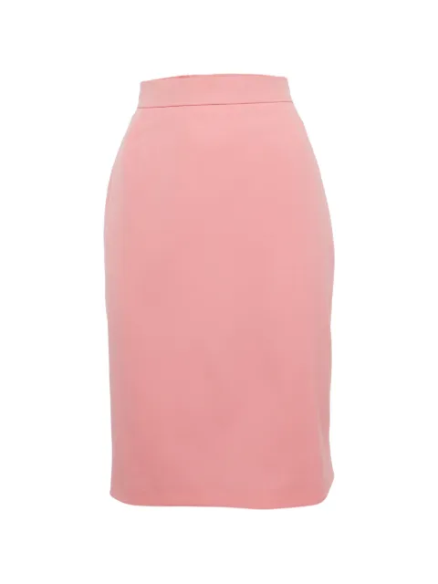 Valentino Garavani Pre-Owned gabardine pencil skirt Pink 1347606