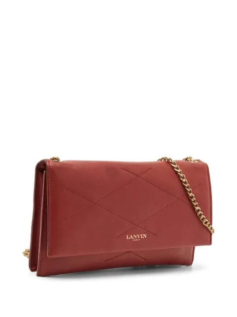 Lanvin Pre-Owned Sugar chain-strap leather shoulder bag Red 1277042