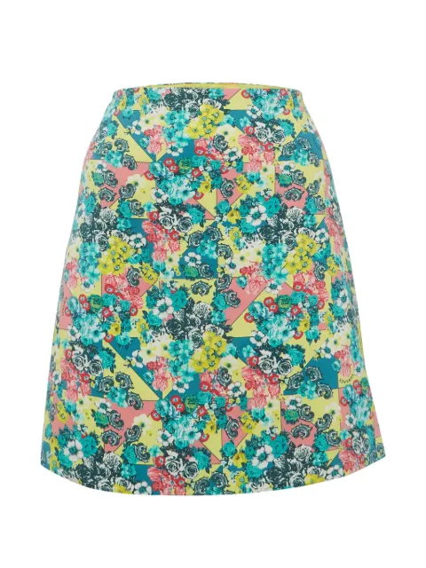 Versace Pre-Owned floral-print mini skirt Blue 1315260