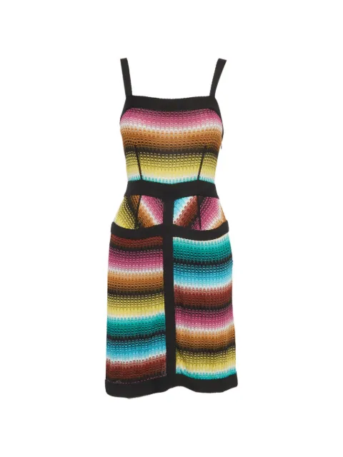 Missoni Pre-Owned sleeveless knitted mini dress Black 1305565
