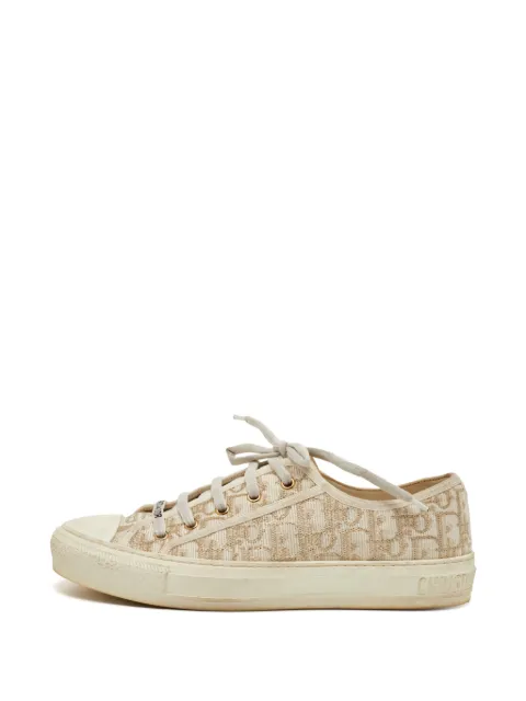 Christian Dior Pre-Owned Walk'n'Dior Oblique-pattern sneakers Neutrals 1355875