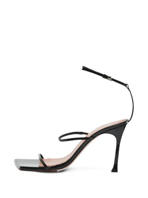 Amina Muaddi Maya geometric-heel sandals Black 1360010