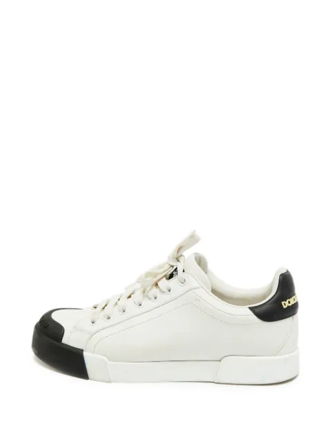 Dolce & Gabbana Pre-Owned Portofino lace-up sneakers White 1338520