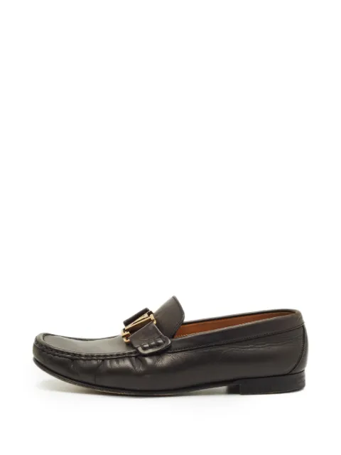 Louis Vuitton Pre-Owned Monte Carlo loafers Black 1265278