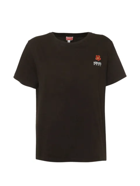 Kenzo Pre-Owned embroidered-logo T-shirt Black 1347500