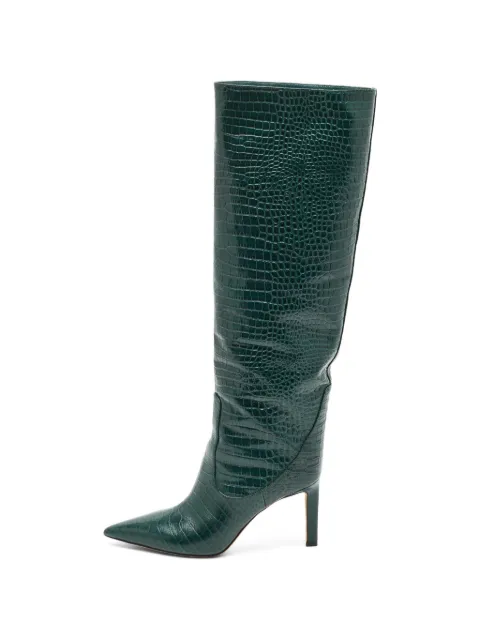 Jimmy Choo Pre-Owned Mavis croc-embossed boots Green 1341908