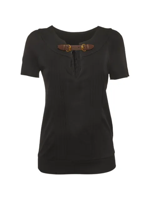 Gucci Pre-Owned pin-tucked blouse Black 1363038