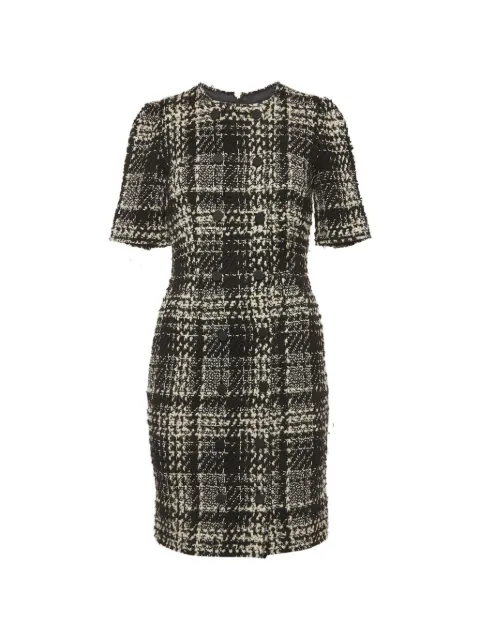 Dolce & Gabbana Pre-Owned double-breasted tweed mini dress Black 1309960
