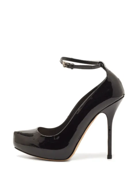 Christian Dior Pre-Owned ankle-strap platform pumps Black 1338130