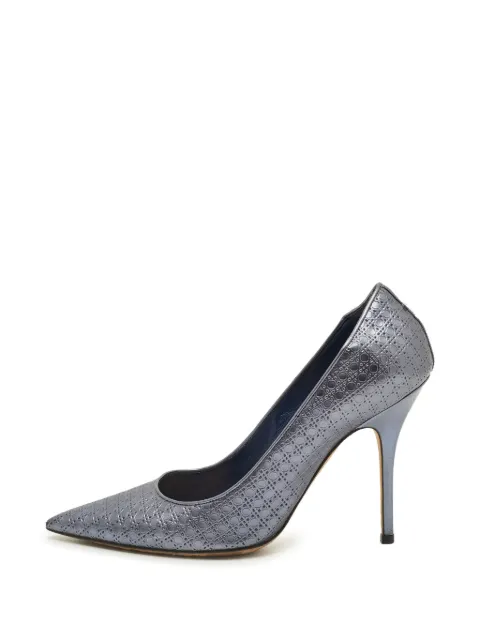Christian Dior Pre-Owned Cherie pointed-toe pumps Blue 1316380