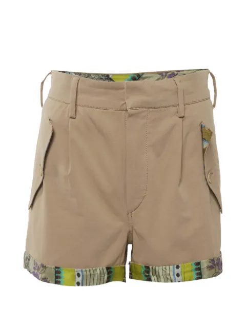 Etro Pre-Owned gabardine shorts Neutrals 1318878