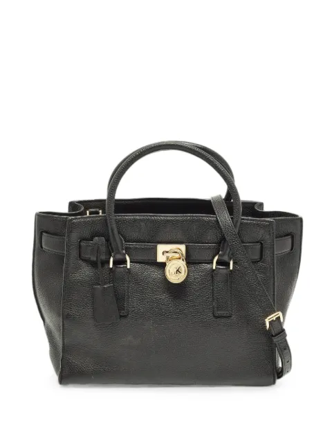 Michael Kors Vintage Hamilton pebbled-leather tote bag Black 1293992