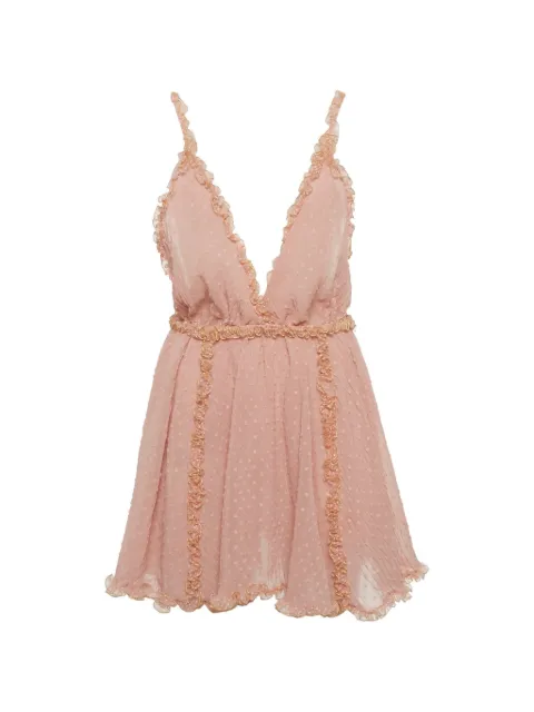 424 swiss-dot mini dress Pink 1257194